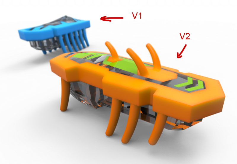 Hexbug Nano V1 vs V2